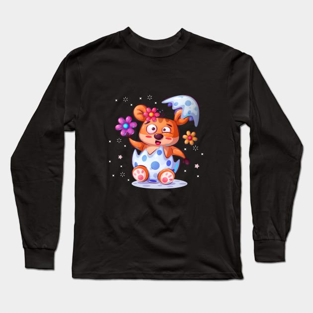 Cute Hamster Animal Kawaii Long Sleeve T-Shirt by JeffDesign